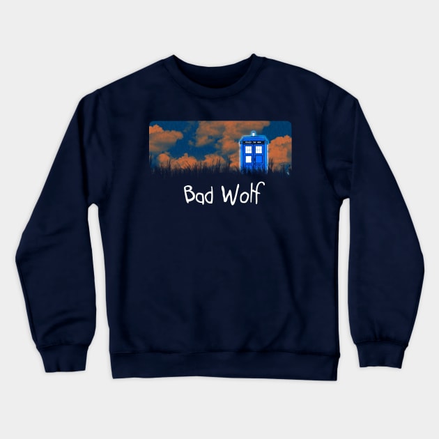 Bad Wolf Crewneck Sweatshirt by GnarllyMama
